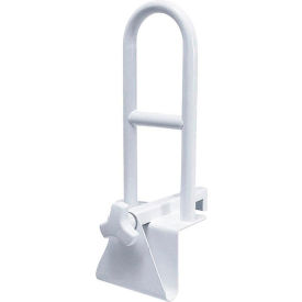 Bathtub Grab Bar, 11"L, White, 2 Pack