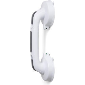 Suction Cup Grab Bar, 12"L, White, 3 Pack