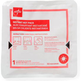 Instant Hot Packs, 6"L x 6"W, Pack of 24