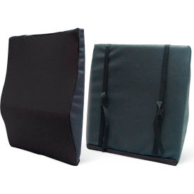 Back Wheelchair Cushion, 16"W, Black