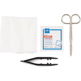 Suture Removal Tray with Wire Metal Littauer Scissors & Forceps, Pack of 40