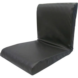 Pressure Relief Seat & Back Cushion, 18"L x 16"W Seat, Black