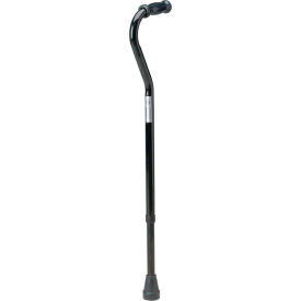 Bariatric Offset Handle Cane, 500 lb. Capacity, Steel, Black