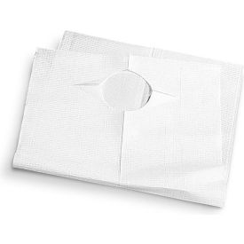 Disposable Tissue/Poly Slip On Adult Bib, 35"L x 19"W, 150 Pack