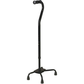 Bariatric Quad Cane, Small Base, 500 lb. Capacity, Black