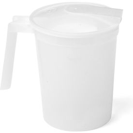 Noninsulated Plastic Pitcher with Handle & Lid, 32 oz., Pack of 100