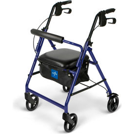 Basic Rollator w/ 6" Casters, Blue