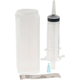Feeding Tray w/ Piston Syringe, 60ml, Clear, Pack of 30