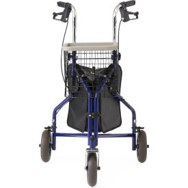 3 Wheel Rollator w/ 8" Casters, Blue