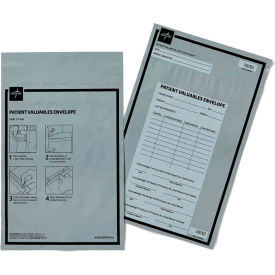 Patient Valuables Bag, 2.8 MIL, 9-1/4" x 14-1/2", 1000 Per Pack/10 Packs Per Case