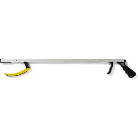 Pistol Grip Reacher, 32"L, Silver, 24 Pack