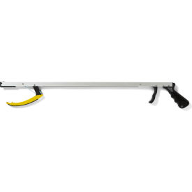 Pistol Grip Reacher, 26"L, Silver, 24 Pack