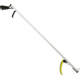 Premium Pistol Grip Reacher, 32"L, Silver, 24 Pack