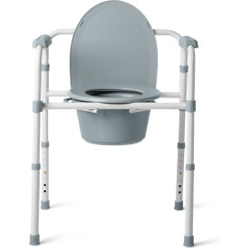 3 in 1 Steel Folding Commode, 350 lb. Capacity