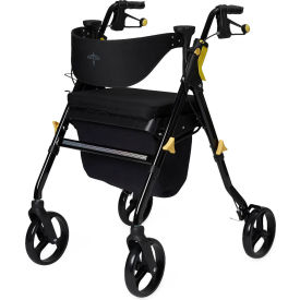 Medline Empower Rollator w/ 8" Casters, Black