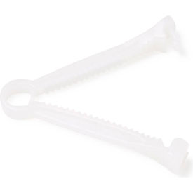 Umbilical Cord Clamp, Plastic, White, 100 Pack
