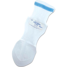 Refillable Ice Bags with Flexible Wire Closure, White, 100 Pack