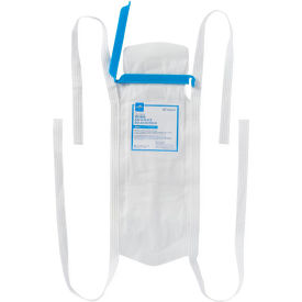 Refillable Ice Bag w/ Clamp Closure, 12"L x 5"W, White, 50 per Box/2 Boxes per Case