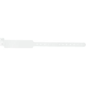 Tri Laminate Wrist ID Band, 12"L, White, Pack of 500