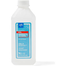 91% Isopropyl Alcohol, 16 oz. Bottle, Pack of 12