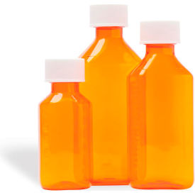 Oval Bottle, 2 Oz., Orange, Pack of 100