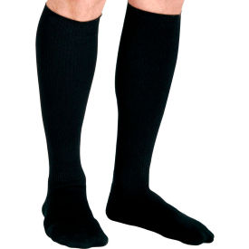 Cushioned Compression Socks with 15-20 mmHg, Knee High, XX-Large, Size E, Regular, Black