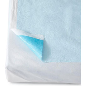 2-Ply Tissue Drape Sheets, 48"L x 40"W, Blue, Pack of 100
