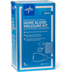 Handheld Aneroid Blood Pressure Monitor with D-Ring Cuff and Attached Stethoscope for Adult