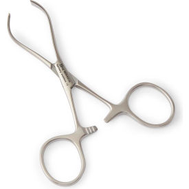 Medline Lorna Nonperforating Towel Forceps, Stainless Steel, 3-15/16"L
