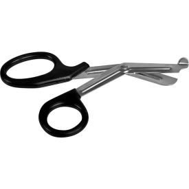 Single Use Utility Scissors w/ Plastic Handle, Non-Sterile, 7-1/2"L, Black, 12 Pack