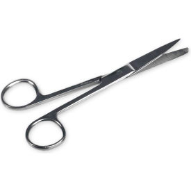 O.R. Scissors, Straight, 5-1/2"L, Stainless Steel, 25 Pack