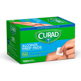 Alcohol Prep Pads, Medium, 2-Ply, 100 per Box/24 Boxes per Case