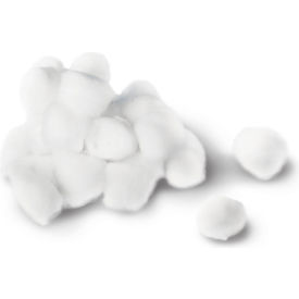 Non-Sterile Cotton Balls, Large, 1-1/4"Dia., White, 1000 per Bag/2 Bags per Case