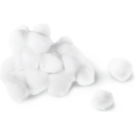 Non-Sterile Cotton Balls, Medium, 1"Dia., White, 200 per Bag/20 Bags per Case