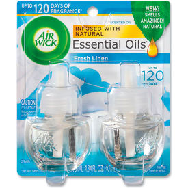 Scented Oil Twin Refill Pack, Fresh Linen, 0.67 oz. Capacity, Pack of 6
