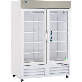 Standard Upright Pharmacy Refrigerator, 49 Cu. Ft. Capacity, Glass Door