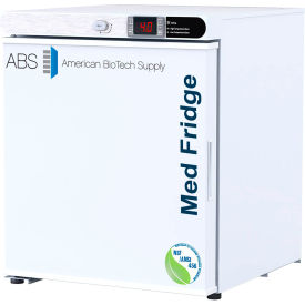 Pharmacy Countertop Freestanding Refrigerator, 1 Cu. Ft Capacity, Solid Door
