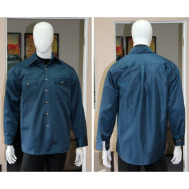Flame Resistant Work Shirt, Navy Blue