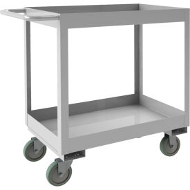 Stock Cart with 2 Shelves, Stainless Steel, 1200 lb. Capacity, 42"L x 24-1/8"W x 35"H