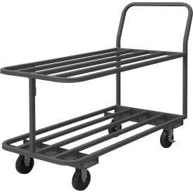 Platform Truck w/ 2 Fixed Shelves, 1400 lb. Cap., 51-7/8"L x 18"W x 41"H