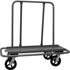 Drywall Truck with Swivel & Deck, Steel, 3000 lb. Capacity, 52"L x 30"W x 47-1/2"H