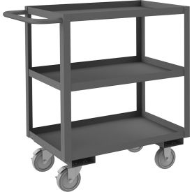 Rolling Service Cart with 3 Shelves, 1200 lb. Capacity, 36-1/4"L x 18-1/4"W x 37-5/8"H