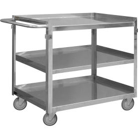 Stock Cart, Stainless Steel, 600 lb. Capacity, 30-7/16"L x 16-3/4"W x 34"H