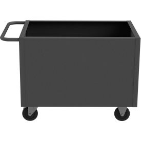 4 Sided Solid Box Truck, Steel, 1400 lb. Capacity, 42-1/4"L x 24-1/4"W x 28-3/16"H