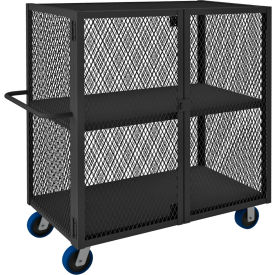 Mesh Truck w/ 1 Fixed Shelf, Steel, 2000 lb. Capacity, 54-1/2"L x 26"W x 56-1/2"H