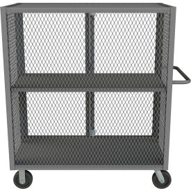 Mesh Truck w/ 1 Adjustable Shelf, Steel, 2000 lb. Cap, 54-1/2"L x 26"W x 56-7/16"H.