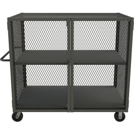 Mesh Truck w/ 1 Adjustable Shelf, Steel, 2000 lb. Capacity, 66-1/2"L x 38"W x 56-7/16"H