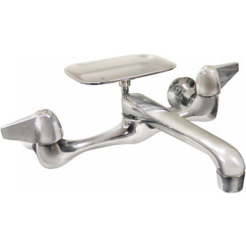 Wall Mount Faucet w/ 8" Spout & & Soap Dish