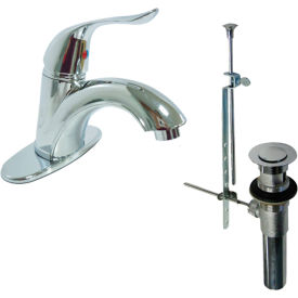 Lavatory Faucet with Pop Up, Single Lever, 1.2 GPM, Chrome