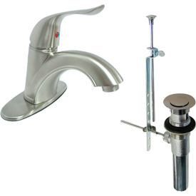 Lavatory Faucet w/ Pop Up, 1.2 GPM, Satin Nickel